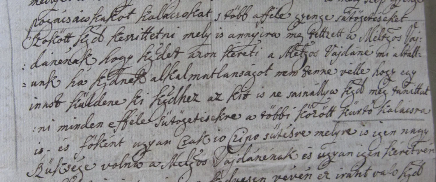 The origin and family of Kürtősh Kalách